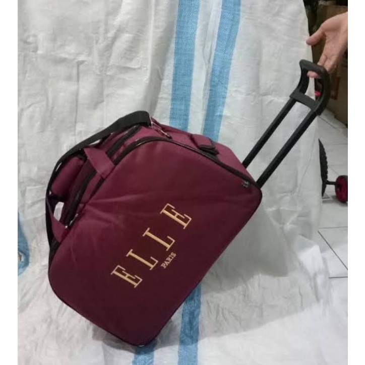 Tas Travel Elle Paris Trolly Roda 2 Ukuran Jumbo - Tas Baju - Tas Pakaian