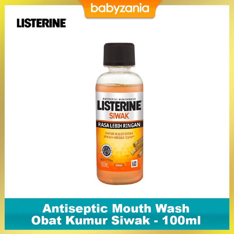 Listerine Antiseptic Mouth Wash Obat Kumur Siwak - 100 ml