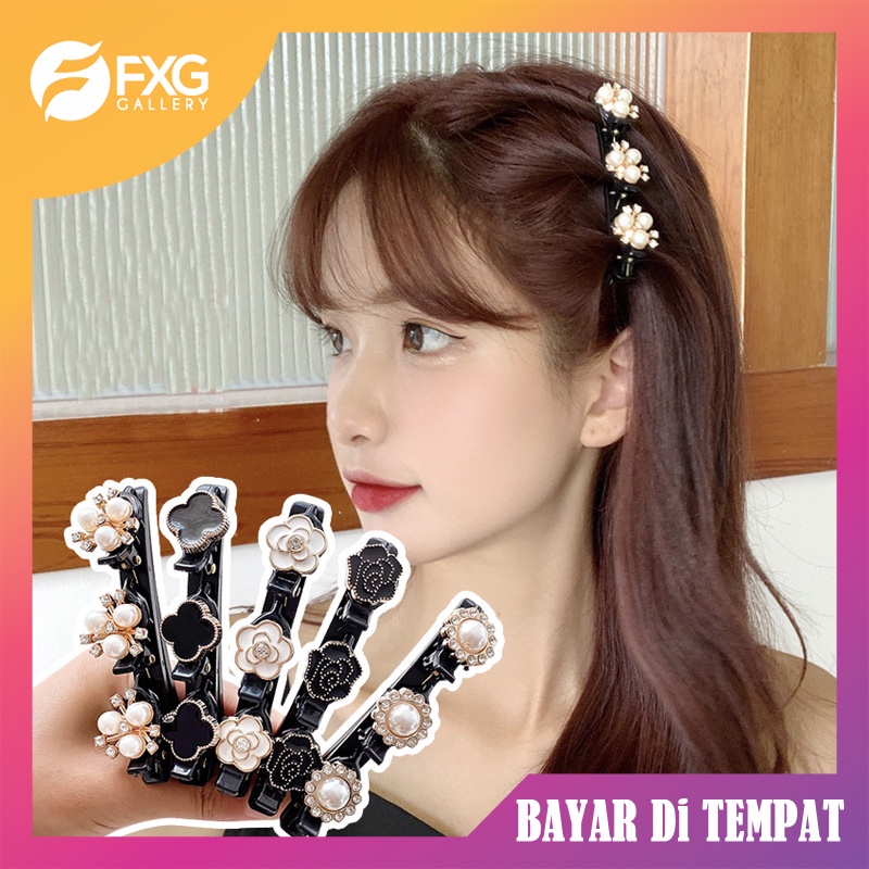 FXG - Jepit Rambut Wanita Fashion Korea Unik Dengan Manik Cantik Mutiara Aksesoris Kepala KCR06 COD