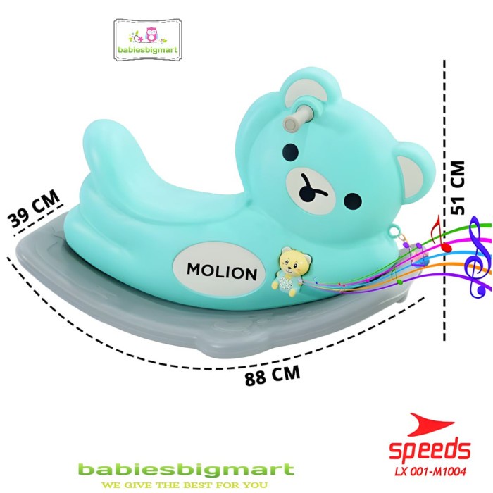 Mainan Anak Kuda Kudaan Rocking Horse MOLION Speeds LX001 M1004