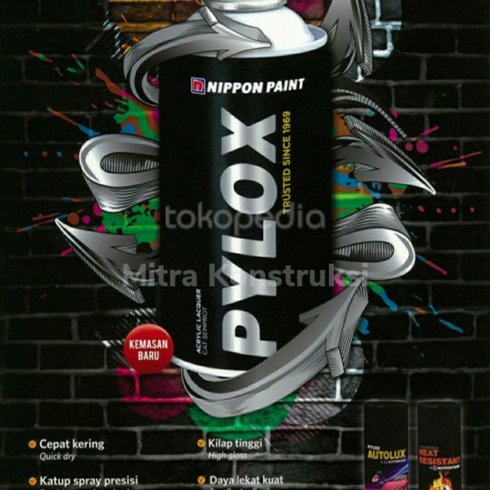 +++++] Cat semprot Pylox Hitam / pylox / pilox / pilok 300cc