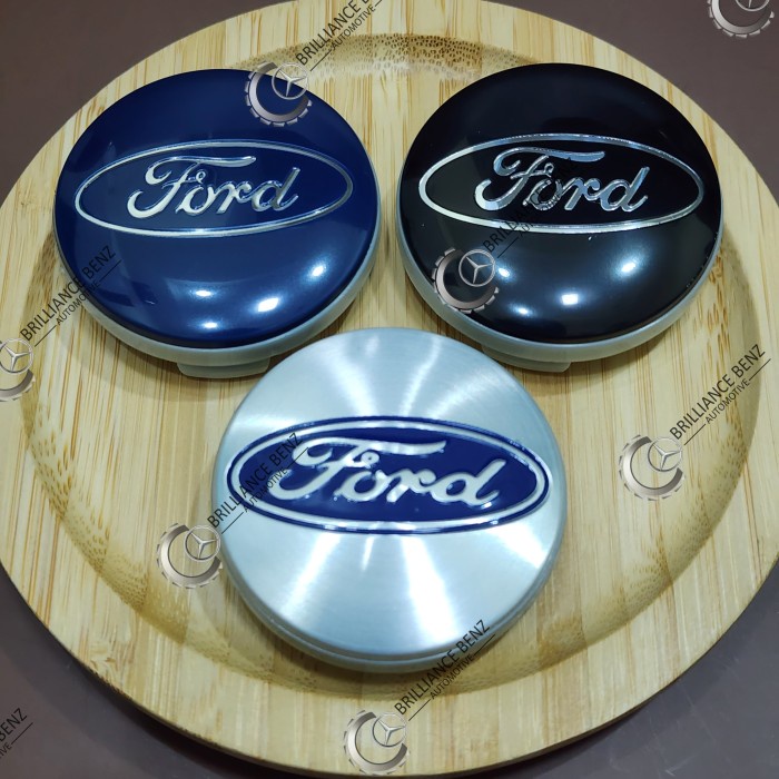DOP RODA FORD TUTUP DOP VELG MOBIL FORD FIESTA ECOSPORT 54MM ORIGINAL - Chrome