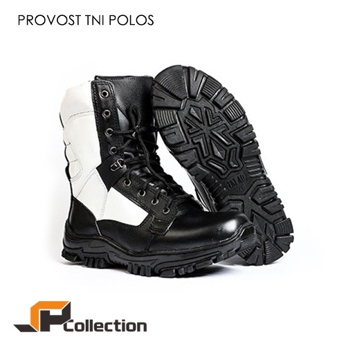 PROVOST TNI POLOS Sepatu Militer Provost PM TNI Bahan Kulit Sapi Asli Motif Polos Good Quality