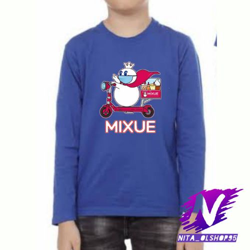 baju kaos anak lengan panjang mixue