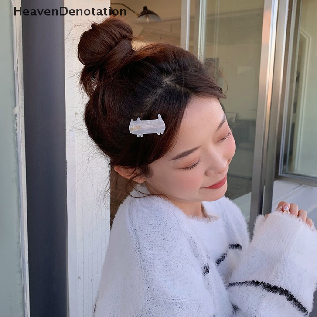 [HeavenDenotation] Pin Rambut Kucing Kartun Lucu Untuk Wanita Gadis Pesta Hair Clip Pins Aksesoris Rambut HDV