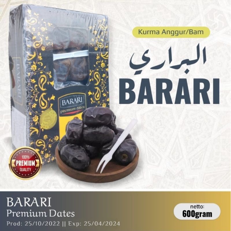 Kurma anggur Bam Barari 550gr| kurma madu Bam | barari