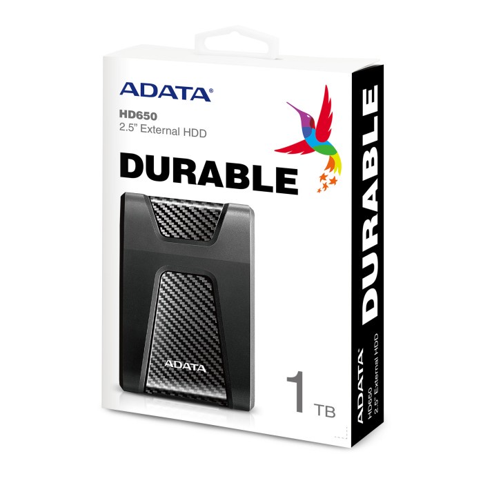 ADATA HD650 HDD External 1 TB, 2 TB, 4 TB USB 3.2 Gen 1 5Gbps Resmi