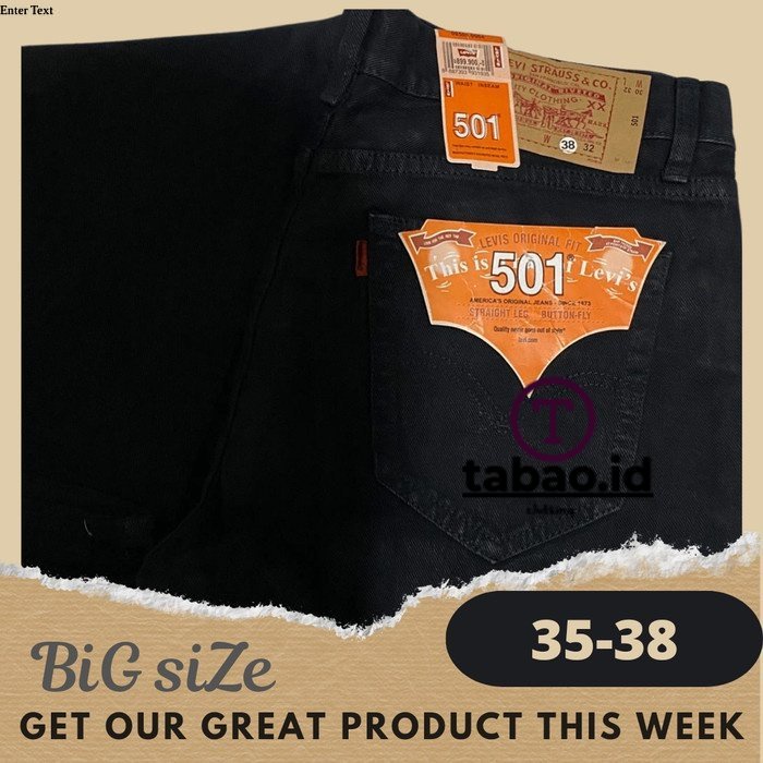 Tabao.id Celana jeans denim pria BIG SIZE ALL BRAND IMPORT QUALITY