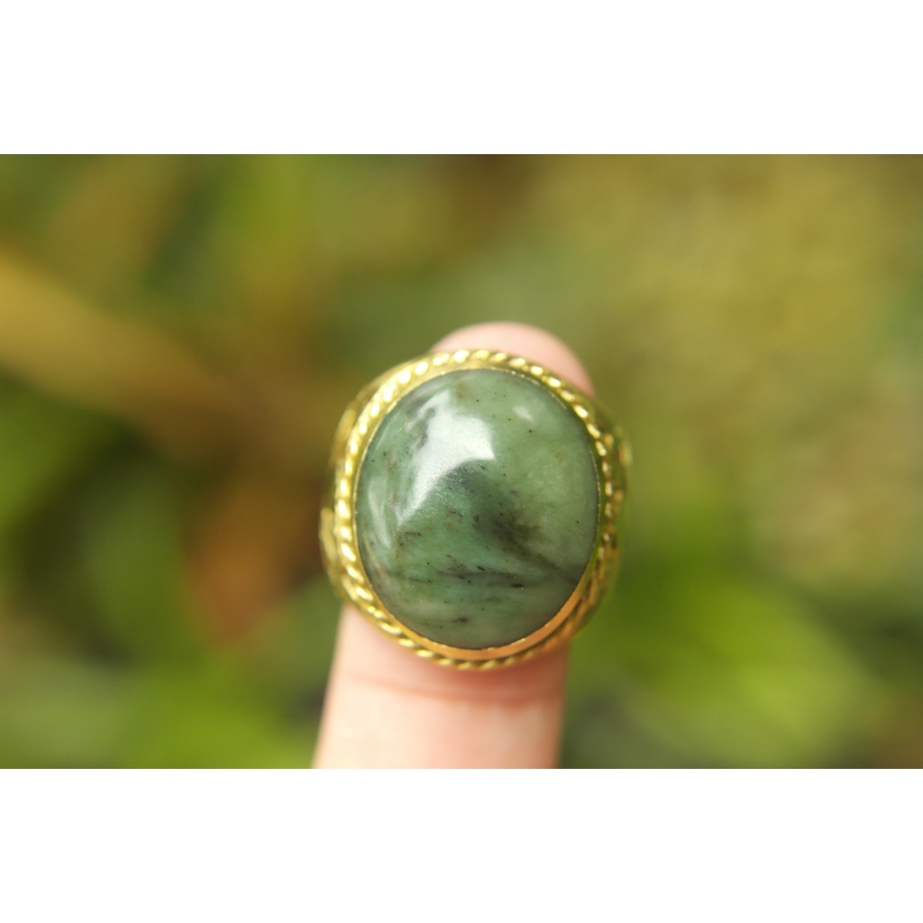 Natural Giok Aceh Ring 8 Kode 163