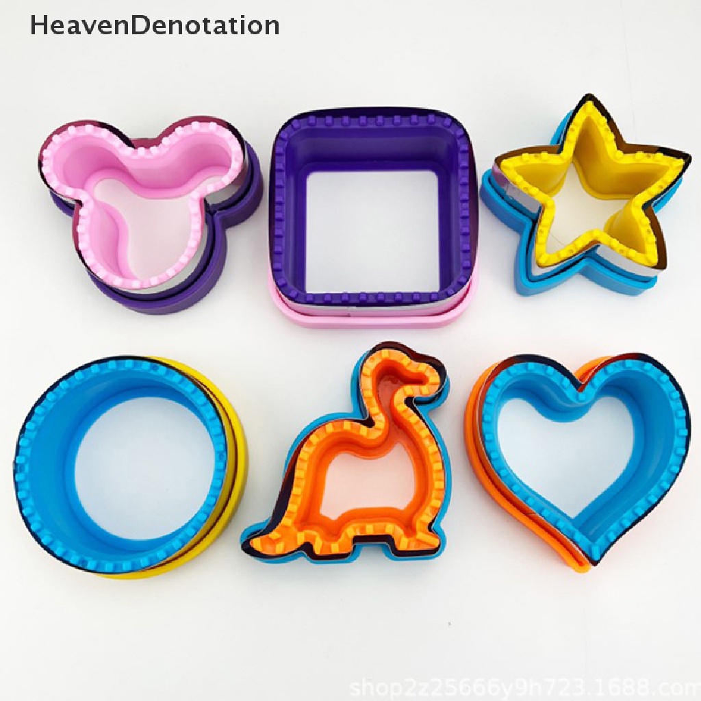 [HeavenDenotation] Set Pemotong Dan Sealer Sandwich Untuk Anak Kids DIY Cookies Mold Pemotong Makanan HDV