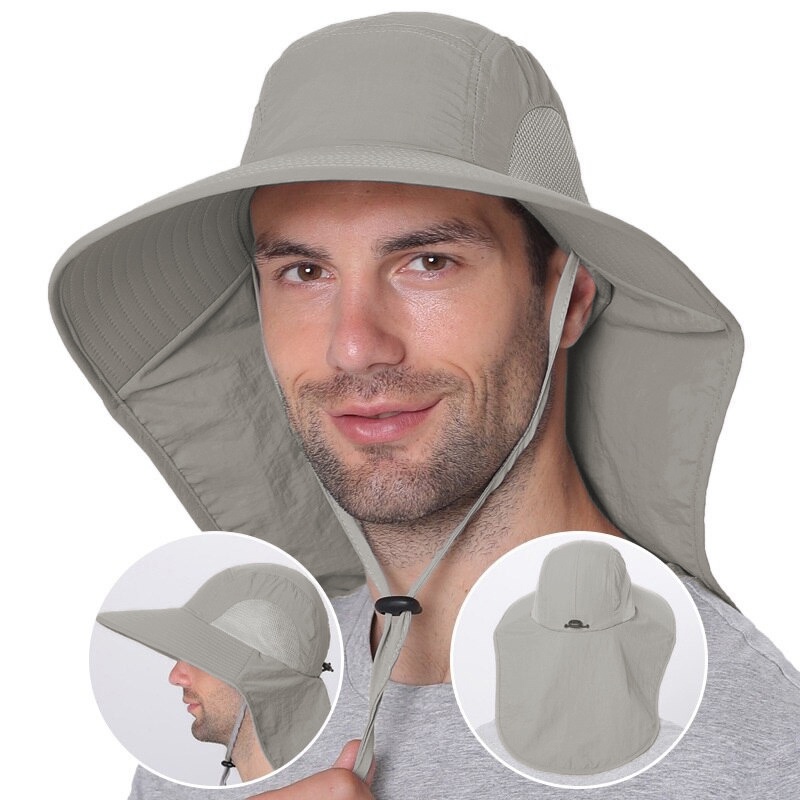 Topi Mancing Anti Panas Waterproof - BH031 - Gray