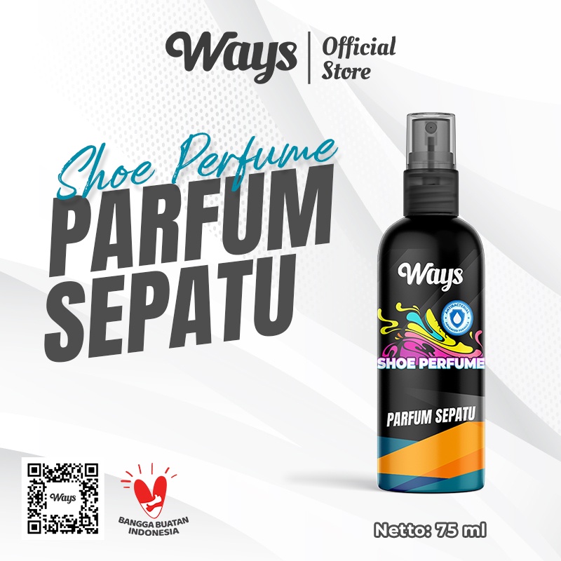 A045 | WAYS Shoe Parfum Sepatu &amp; Helm Multiguna / Spray Perfume Pengharum Pewangi Sepatu Helmet - 75ml