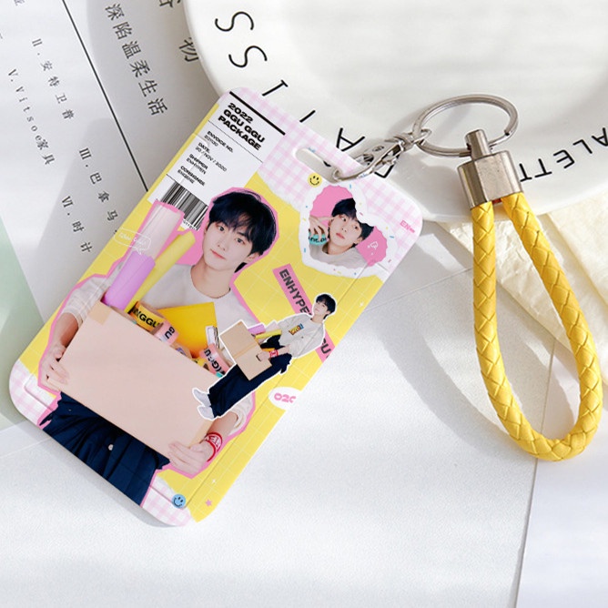 Enhypen ID Card Holder HEESEUNG JUNGWON SUNGHOON SUNOO JAKE JAY NIKI Polaroid Postcard Holder Kpop Idol Photocard Holder