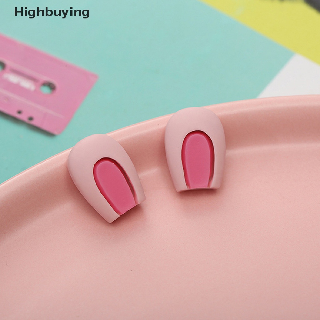 Hbid 5pasang12 * 17mm Kawaii Telinga Resin Untuk Nail Art Flatback Frog Eye Ch Glory