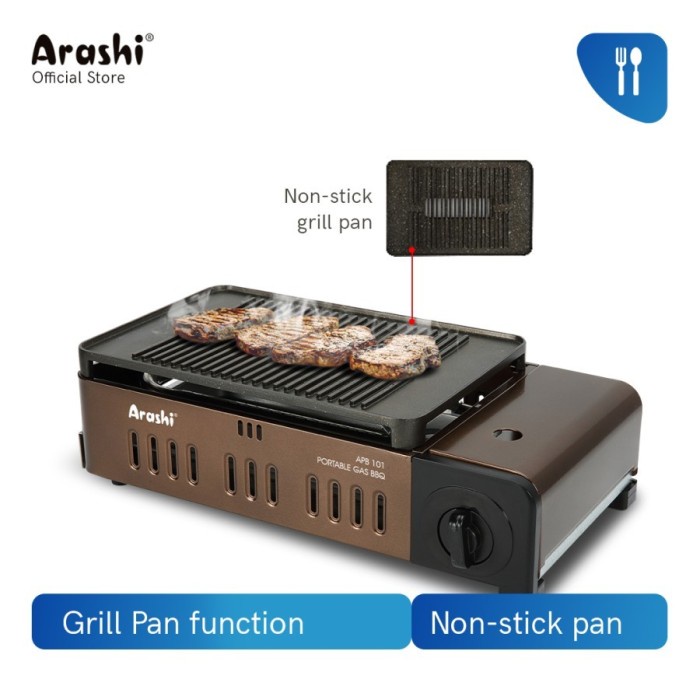 Terlaris Kompor Gas Bbq Grill Portable / Kompor Camping Portable Arashi Apb 101