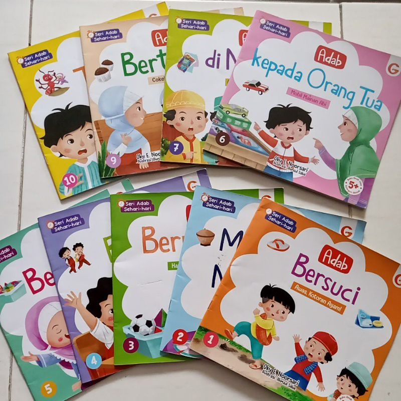 buku cerita islami anak seri adab sehari hari bekas