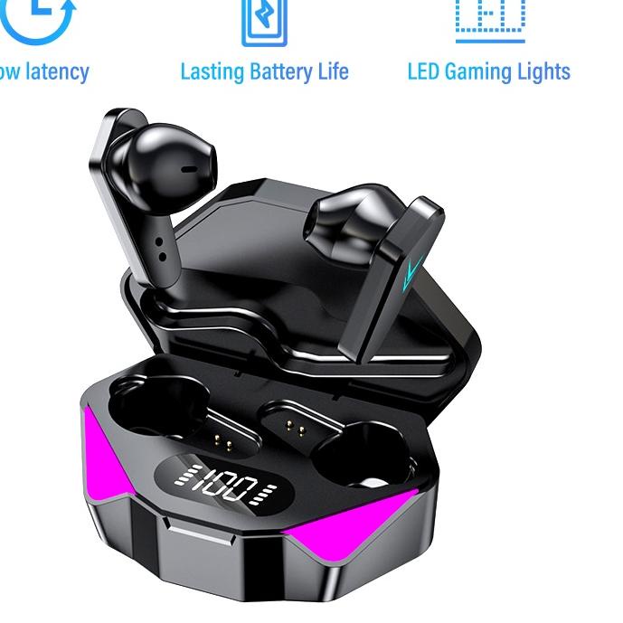 ☝ 【COD】Jovitech Headset Bluetooth Gaming TWS T23 (X15) Bluetooth V5.0 LED Smart Display ۞