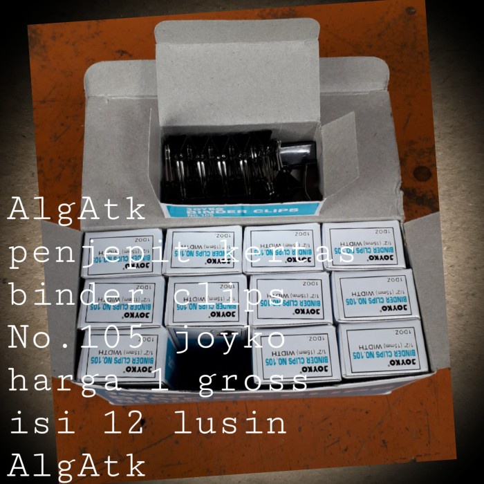 

Terlaris Joyko. Binder Clips. Penjepit Kertas No.105.