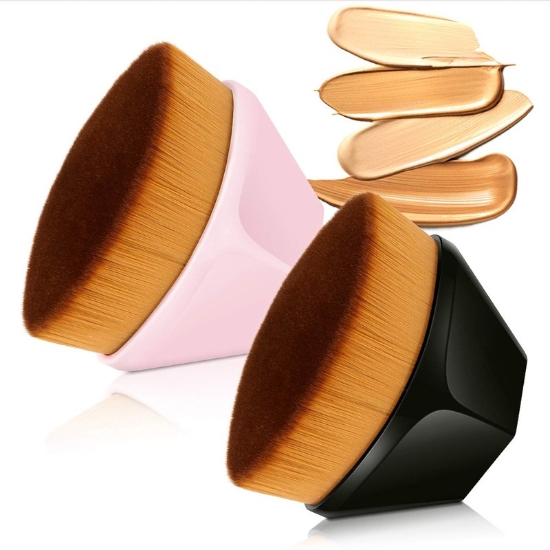Foundation, Bedak, Concealer, Eyeliner, Alis, Eye Shadow Untuk Menerapkan Kuas Make up Gepeng Set Brush Makeup Profesional Hexagonal Brushes Kit Kosmetik Basic Harian