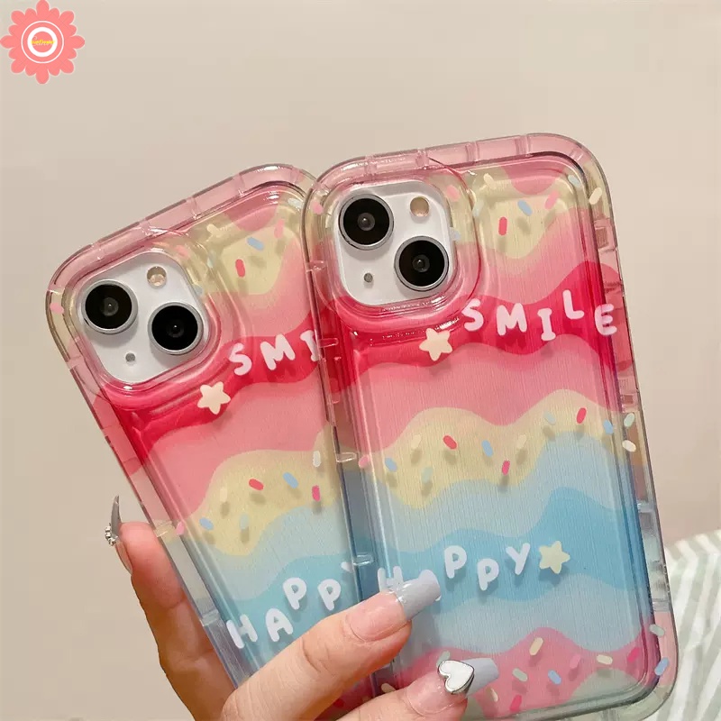 Ins Casing Pelangi Warna-Warni Kreatif Untuk Samsung A34 A12 A14 A51 A31 A21S A20S A32 A04s A52 A23 A04 A54 A53 A22 A71 A10S A50s A02s A30s A13 A50 A04E A52s A11 F23 A03s A03 A20 A30