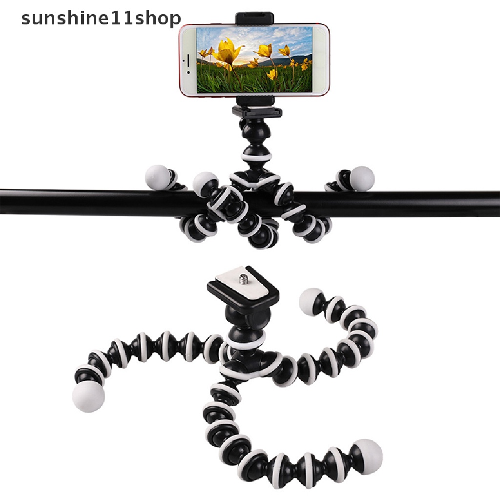 Sho Universal Mini Flexible Tripod Stand Gurita Tripod Phone Holder Kamera Berdiri N