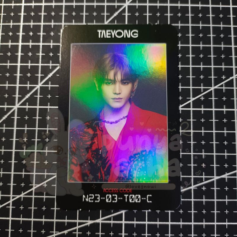photocard taeyong official nct 2020 ac access card lee taeyong pc official