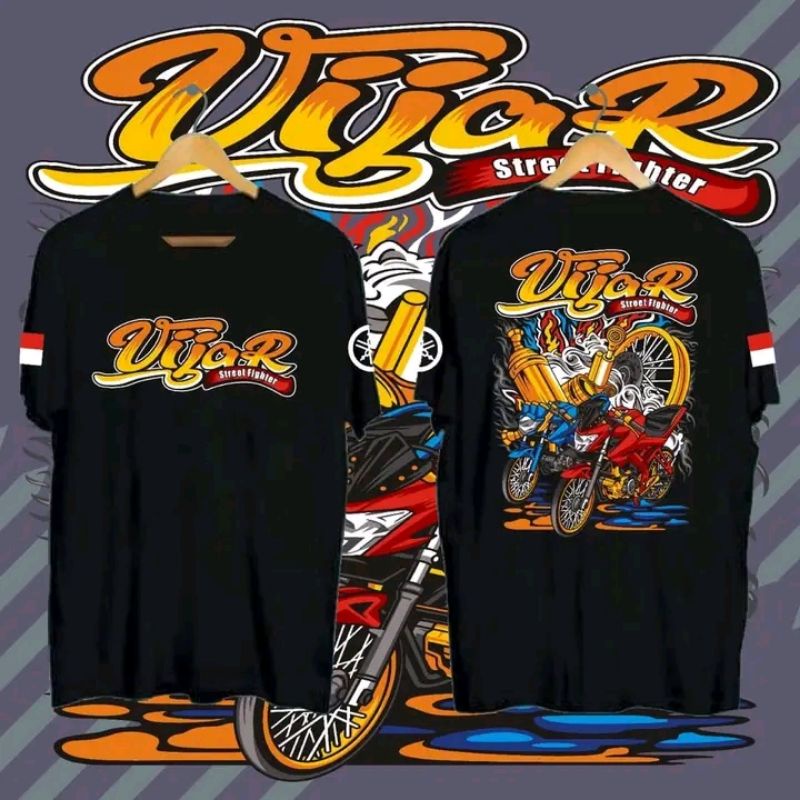 BAJU KAOS RACING VIJAR STREET FIGHTER / KAOS MOTOR VIXION / KAOS DISTRO