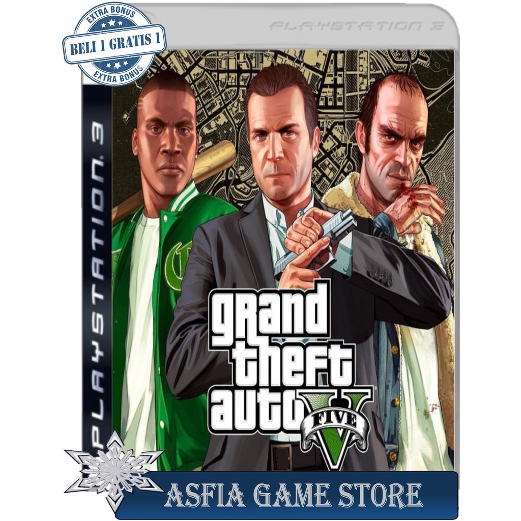 GTA V ORIGINAL DVD Kaset Game PS3 PKG CFW HEN MULTIMAN