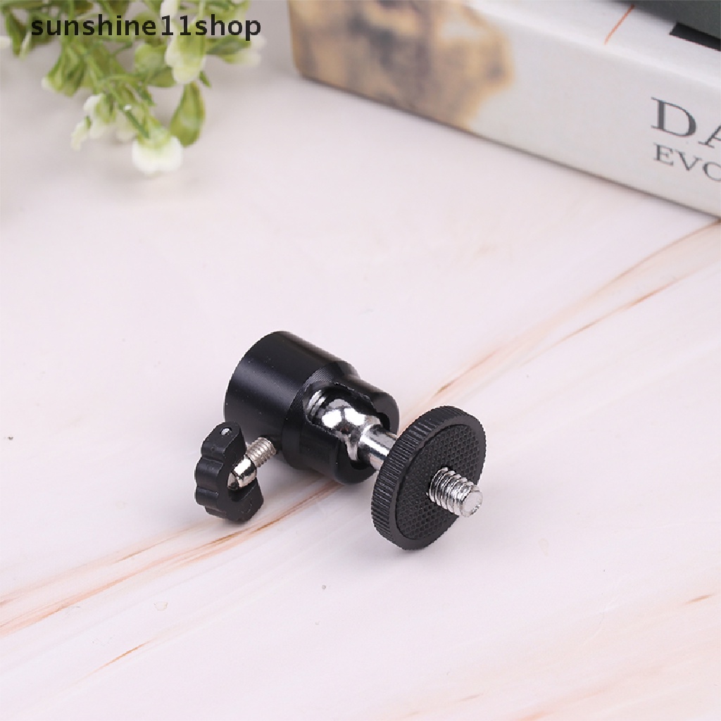 Sho 1Pc 1per4kepala Metal Bulat Sekrup Untuk Kamera Tripod LED Flash Tripod N