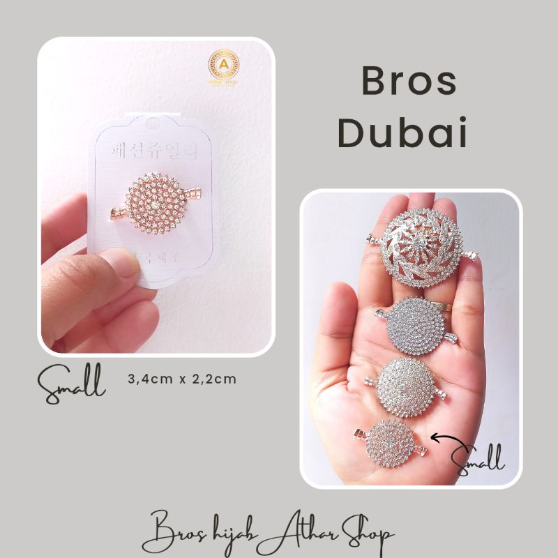Bros Dubai/Bross Aceh/Pin Jilbab Bulat Full Permata Mewah/Bros Candi Borobudur by Bros hijab Athar Shop