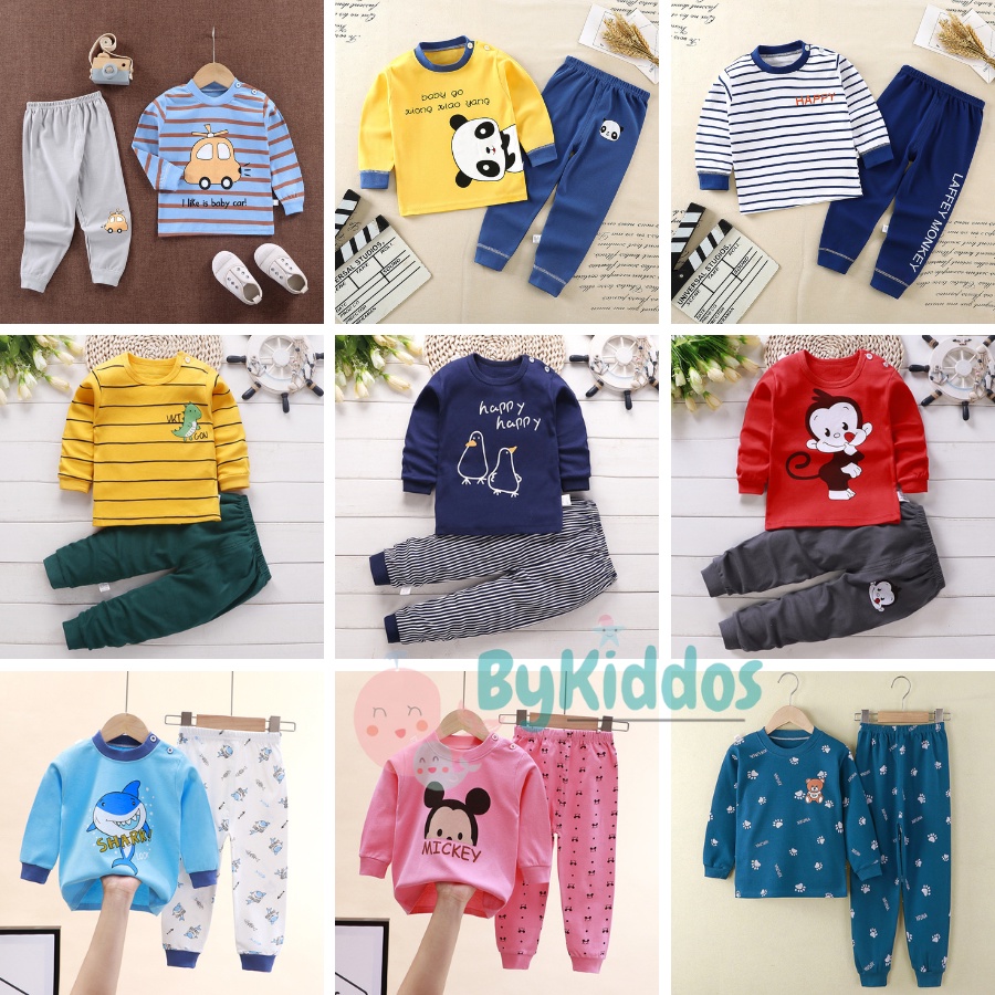 ByKiddos - Piyama Anak Setelan Baju Tidur Anak Laki dan Perempuan Import / Baju Tidur Bayi Impor PART 2