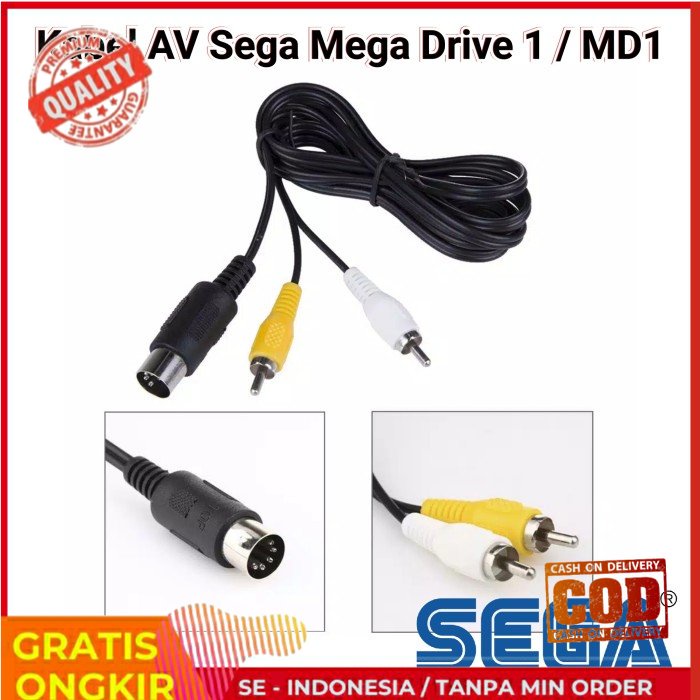 SG Kabel AV Sega MD1 MD 1 Master System Neo Geo - AV Sega MD1