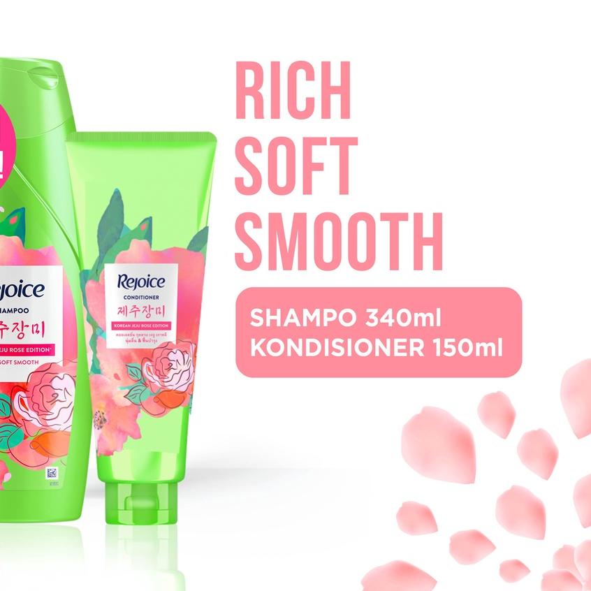 ➭ Rejoice Jeju Rose Shampoo 340ml + Conditioner 150ml ✽