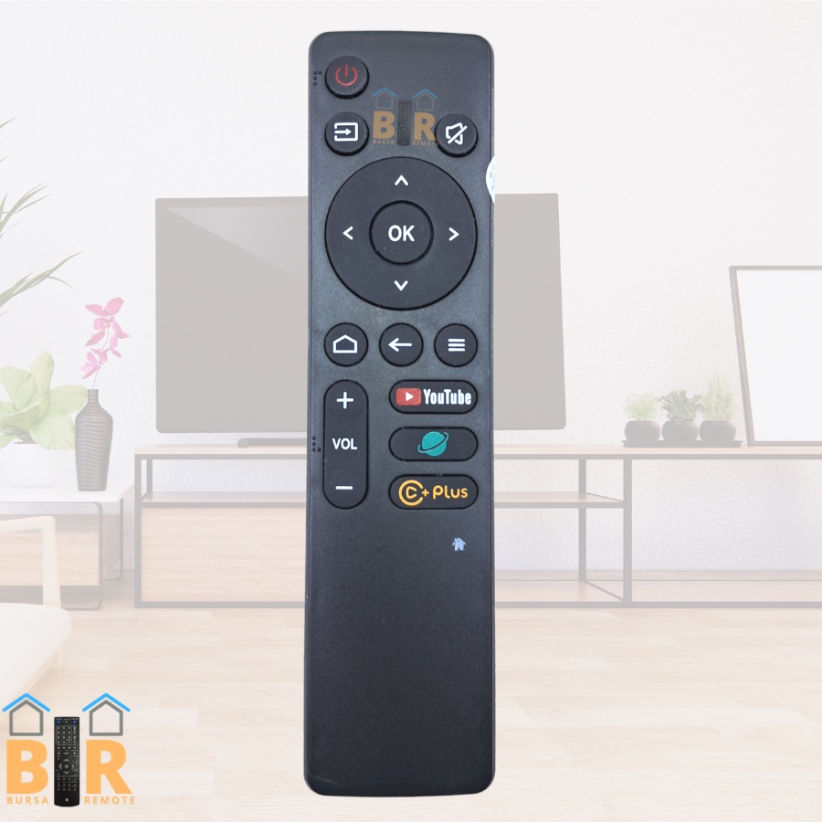 Remot Remote TV Coocaa 32S3U 40S3U ANDROID Smart TV LED UHD tanpa setting