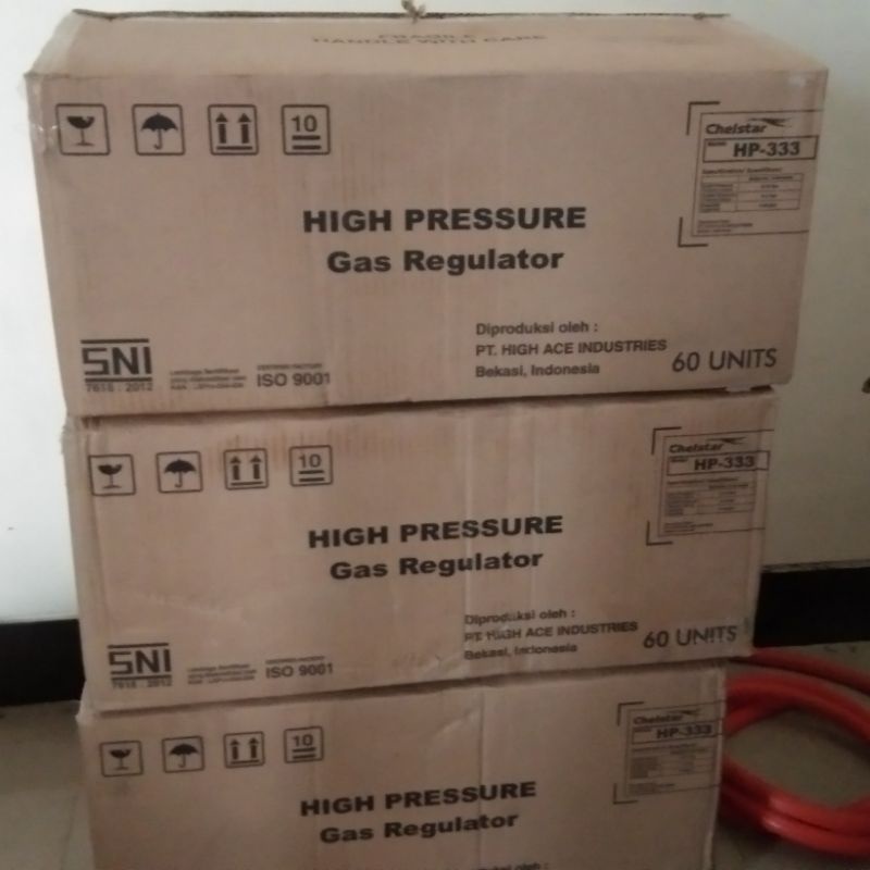 GROSIR 1 Dus Regulator Tekanan Tinggi Chelstar HP-333 non meter / Regulator kompor mawar LPG 3kg 6kg / Regulator High Pressure Kompor Semawar