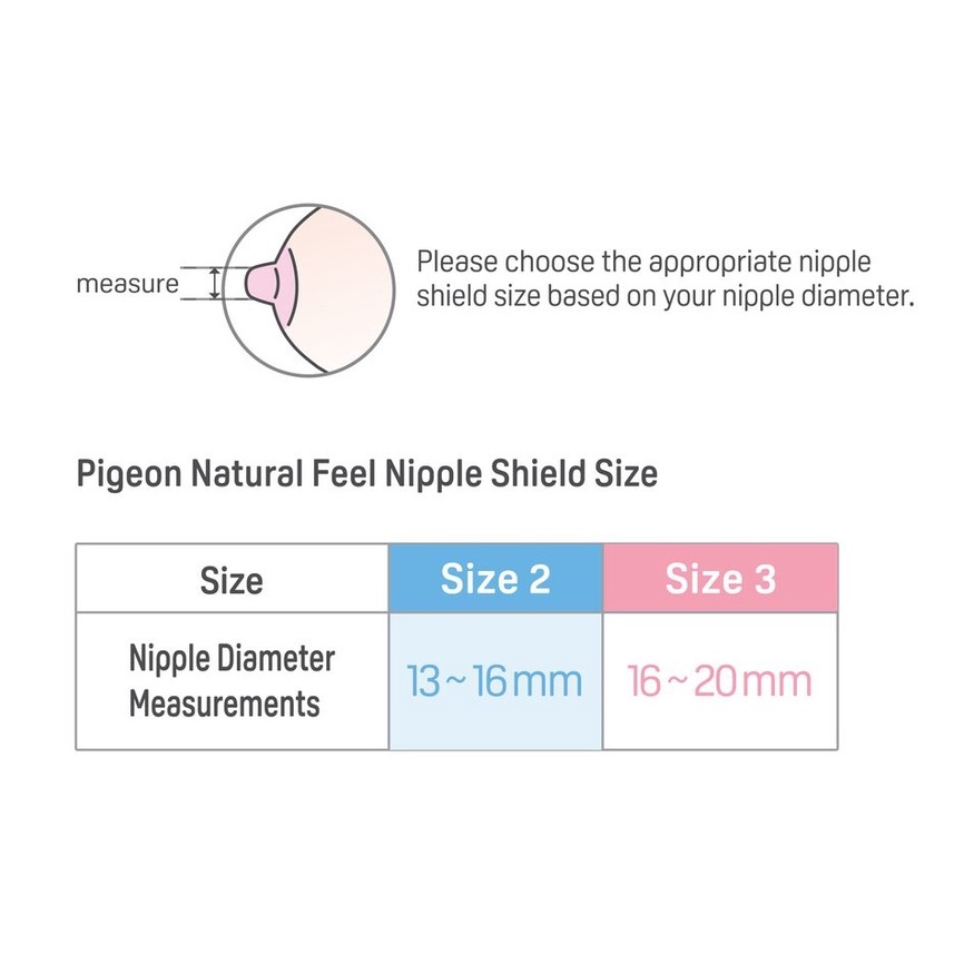 Pigeon Silicone Nipple Shield Natural Feel Fit Pelindung Penyambung Puting Ibu Menyusui