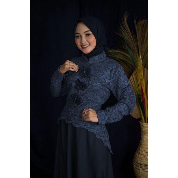 Abaya Brokat Victoria Luxury Jubah Dress Premium Basic by Humasyari