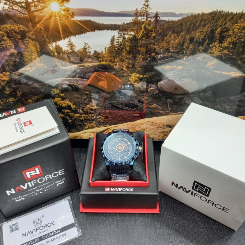 jam tangan pria NAVIFORCE NF-9180 M (biru)
