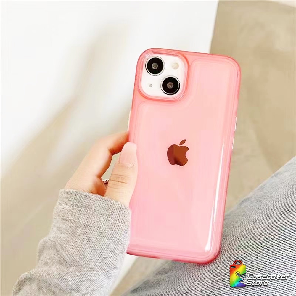 New! Pillow Case - Slicone Transparant For iPhone 6 6+ 7 8 7+ 8+ X XS XR XSMAX 11 12 13 14 Plus Pro Promax / Case iPhone / Casing iPhone