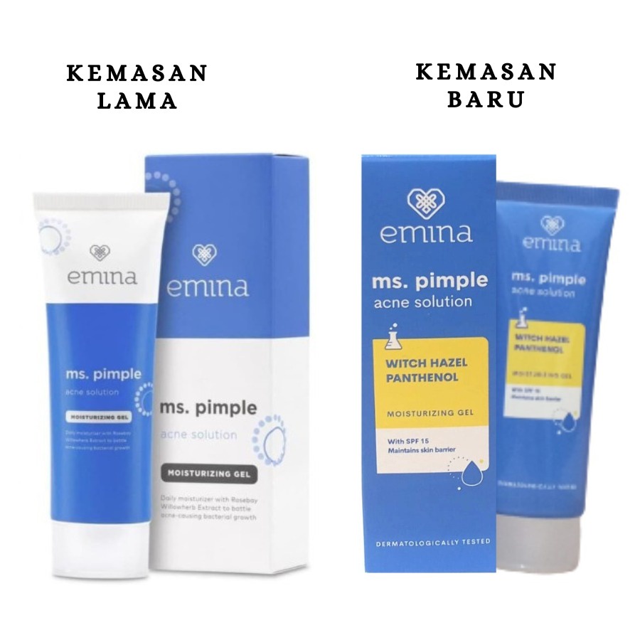 EMINA Ms Pimple Acne Solution Series | Emina Face Wash Toner Moisturizing Gel Spot Loose Powder