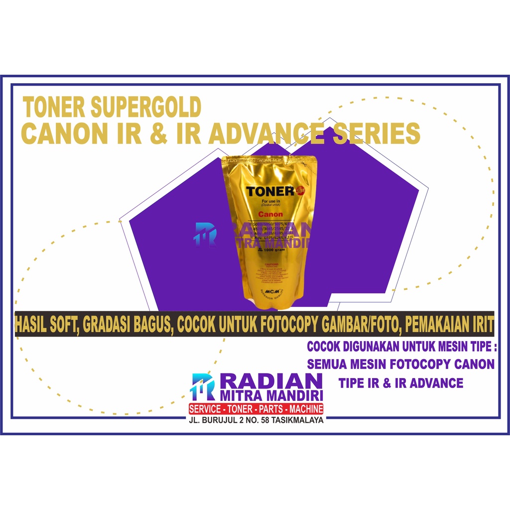 TONER SUPER GOLD MCM MESIN FOTOCOPY CANON IR 5000 / IRA 4035 / 6075