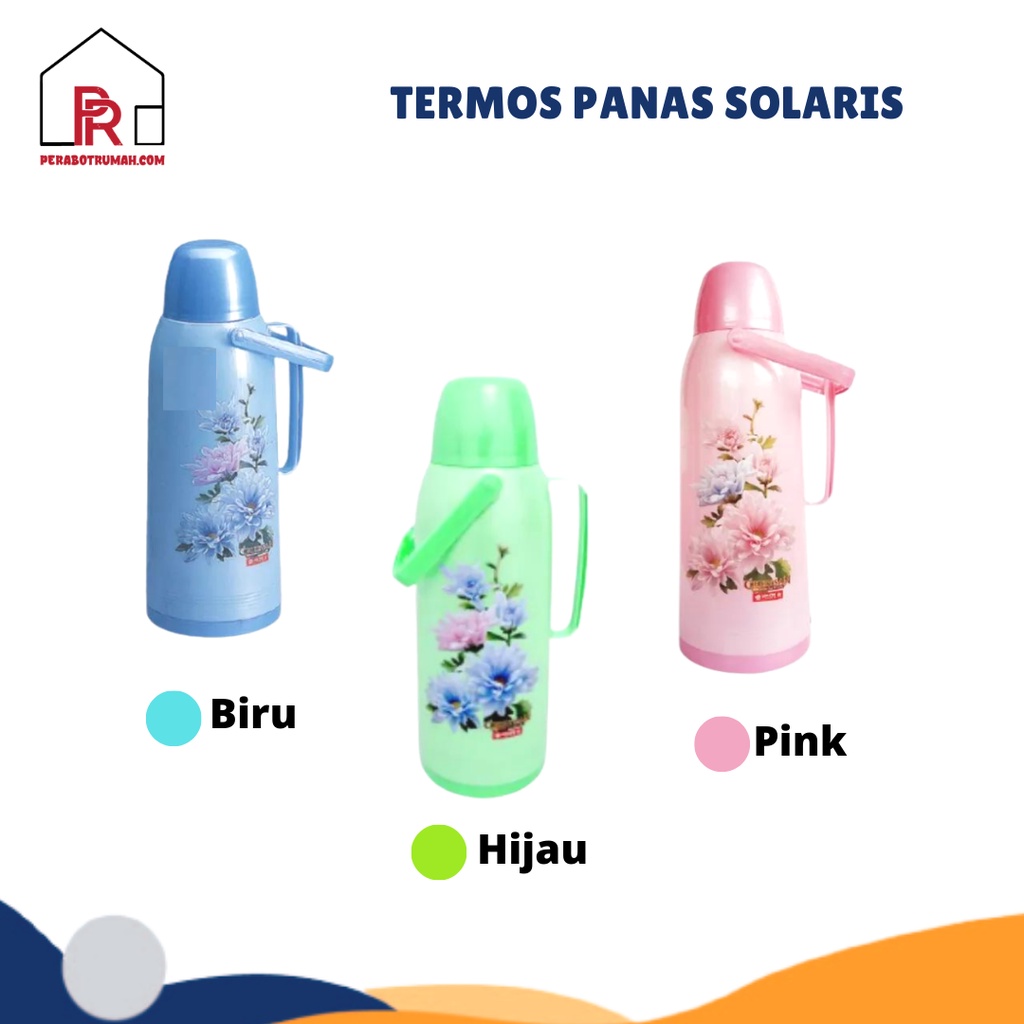 Termos Air Panas Solaris 2 Liter  / Thermos Tabung Kaca