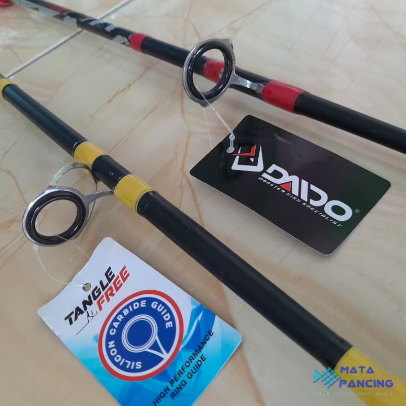 Joran pancing Daido Jurassic &amp; Daido Ertang 165cm 180cm 210cm fiber solid cocok untuk pancing sungai air tawar dan pancing laut