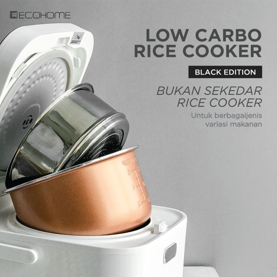 ECOHOME Low Carbo Rice Cooker - RiceCooker Low Carb Penanak Nasi Rendah Karbohidrat