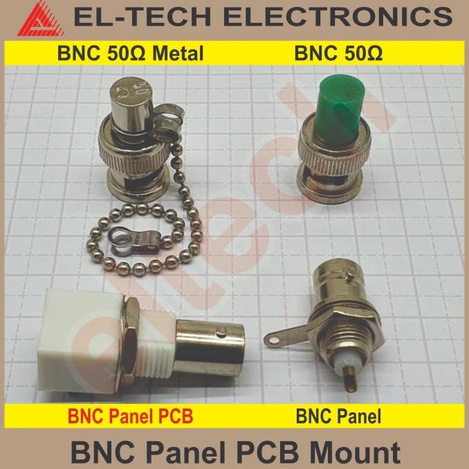 (4 pcs) BNC Female Panel White Di Solder Ke PCB Putih elt3ch Ayo Beli