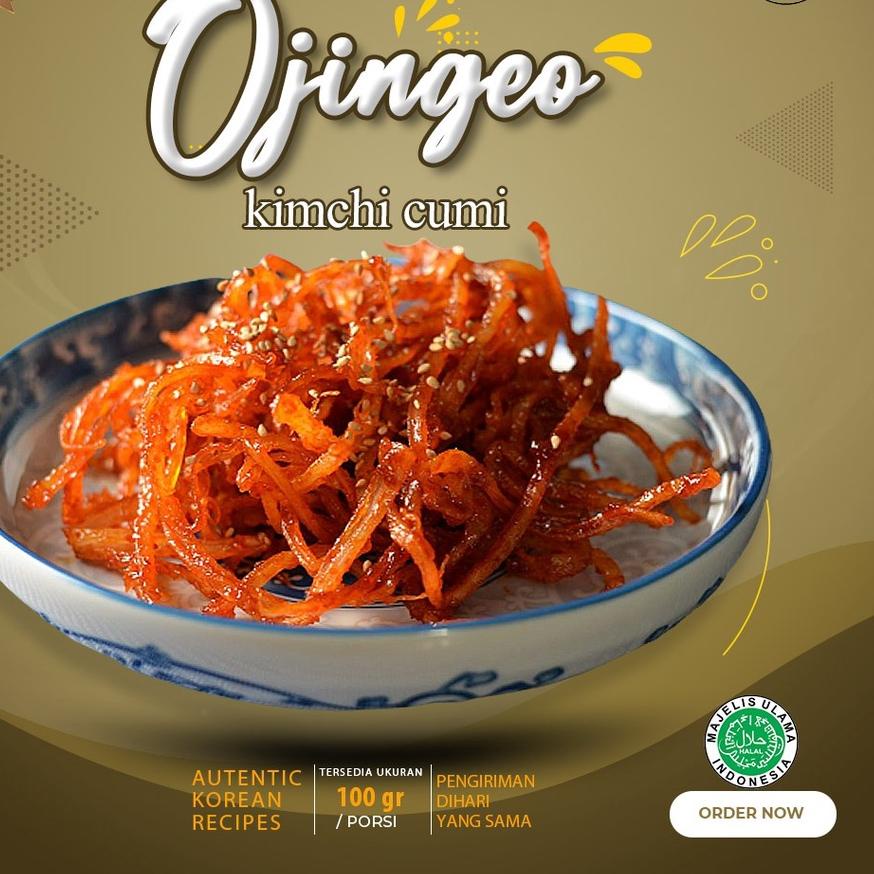 

✭ Kimchi Cumi Kering 100Gr Halal Enak ✰