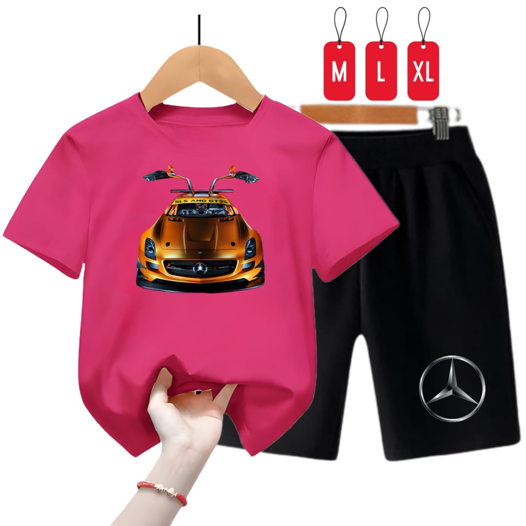 Setelan Baju Anak Laki Dan Perempuan Mercedes GT3S/ Size M,L,XL