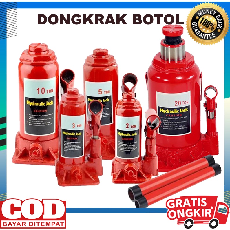 TERBARU - Dongkrak Mobil / 5 ton 3 ton 2 ton - Dongkrak Botol Hidrolik Hydraulic 5ton 3ton 2ton - Dongkrak Botol bottle Hidrolik - Dongkrak Jembatan Mobil Manual - Dongkrak Ulir Botol - DONGKRAK HIDROLIK MOBIL