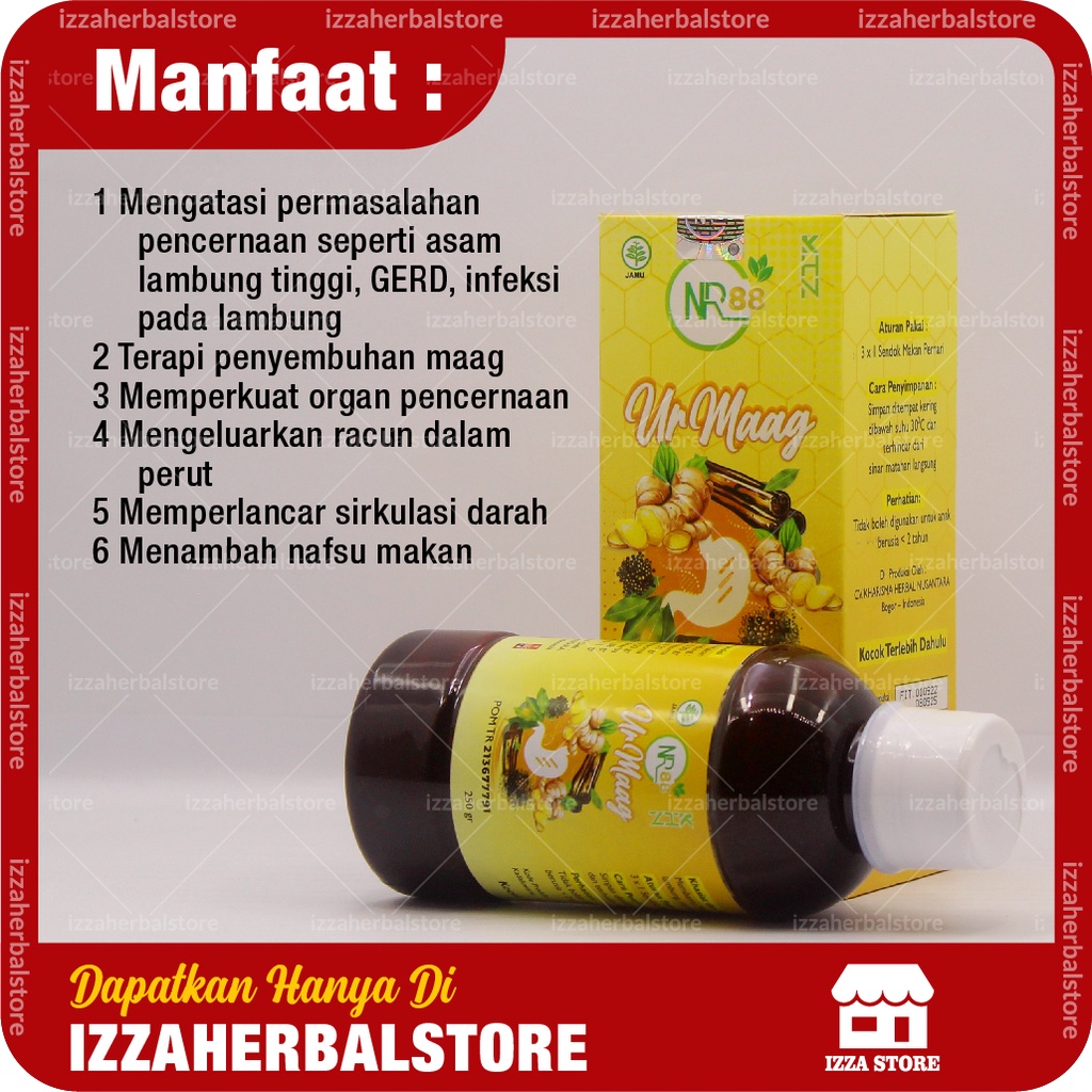 OBAT MAAG KRONIS AMPUH Madu URMAAG UR MAAG Herbal Obat Maag Asam Lambung Anak 100% ASLI ORI BPOM