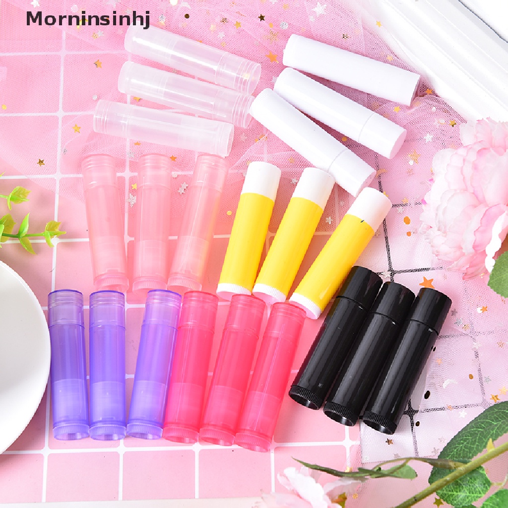 Mornin 10pcs 5g 7warna Tabung Bibir lip balm Wadah Wadah Kosong Kosmetik id